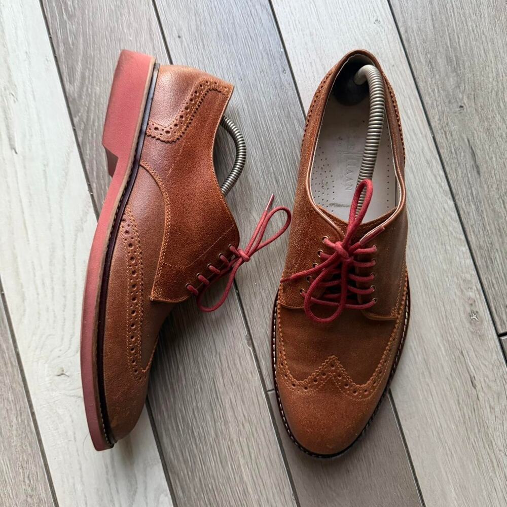 Cole Haan LunarGrand Wingtip Oxford Brown Size 10 - Picture 2 of 7
